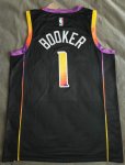 NBA 1 Booker Phoenix Suns noir 2022-23 Statement Edition Maillot imprimé